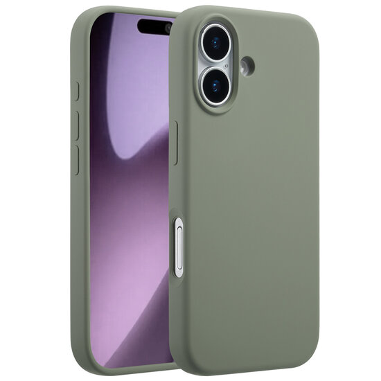 Accezz - Liquid Silicone Backcover met MagSafe voor Apple iPhone 17 - Cooper Green