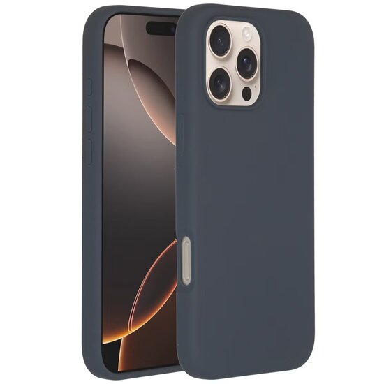 Accezz - Liquid Silicone Backcover met MagSafe voor Apple iPhone 16 Pro Max - Dark Blue