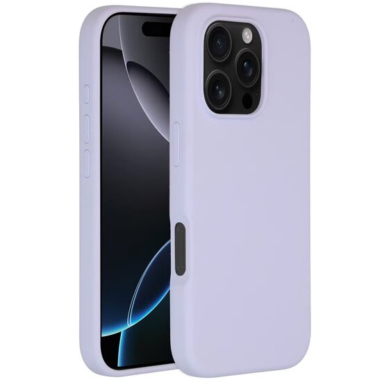Accezz - Liquid Silicone Backcover met MagSafe voor Apple iPhone 16 Pro - Purple