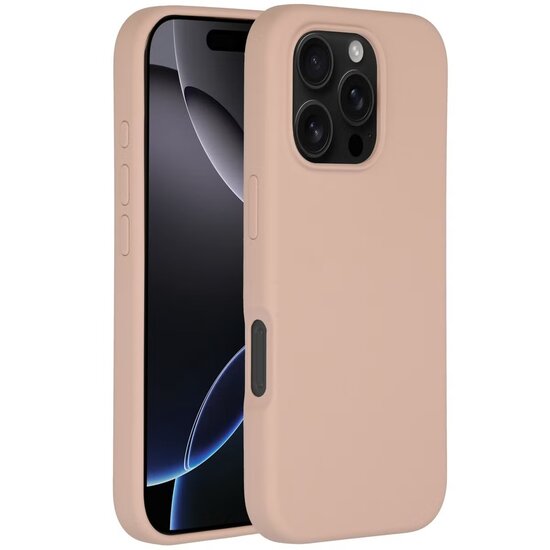 Accezz - Liquid Silicone Backcover met MagSafe voor Apple iPhone 16 Pro - Pink