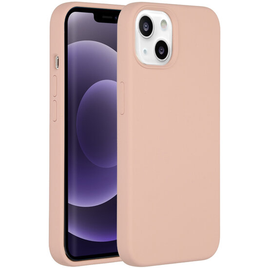 Accezz - Liquid Silicone Backcover met MagSafe voor Apple iPhone 14 / 13 - Pink