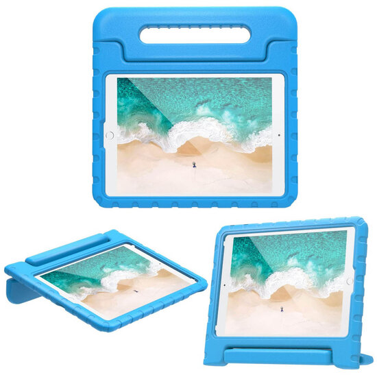 Accezz - Kidsproof Backcover met handvat voor Apple iPad 9 (2021) 10.2 inch / iPad 8 (2020) 10.2 inch / iPad 7 (2019) 10.2 inch - Blue