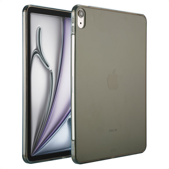 Accezz - Frosted Backcover voor Apple iPad Air 11 inch (2025) M3 / (2024) M2 / Air 5 (2022) / Air 4 (2020) - Black