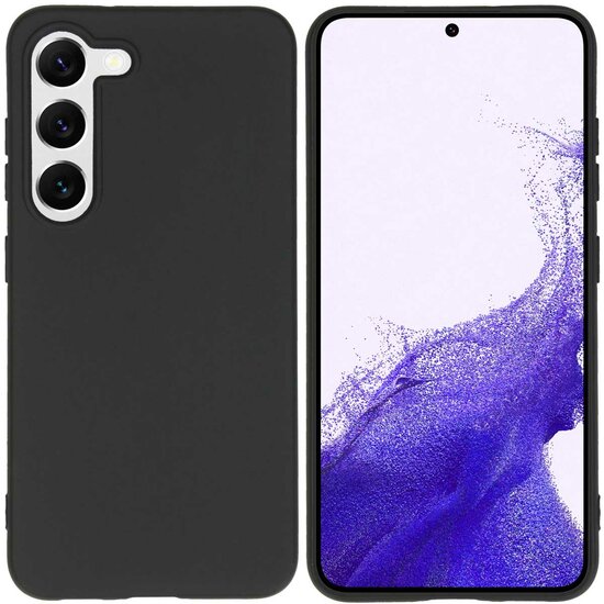 Accezz - Color Backcover voor Samsung Galaxy S23 - Black