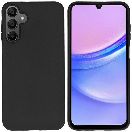 Accezz - Color Backcover voor Samsung Galaxy A15 (5G/4G) - Black