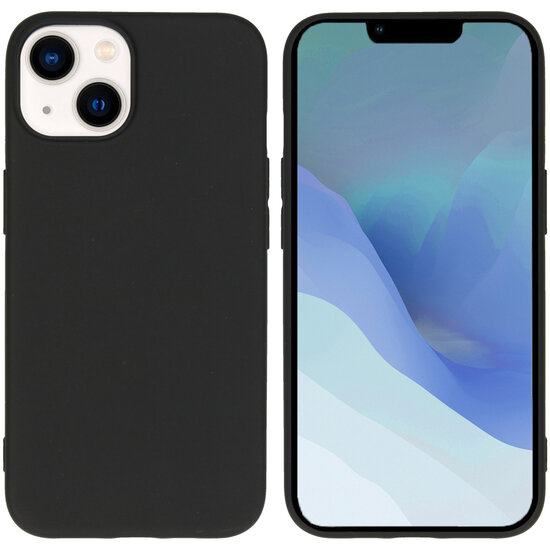 Accezz - Color Backcover voor Apple iPhone 14 - Black