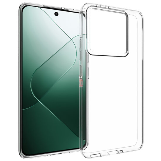 Accezz - Backcover voor Xiaomi 14T Pro - Transparent