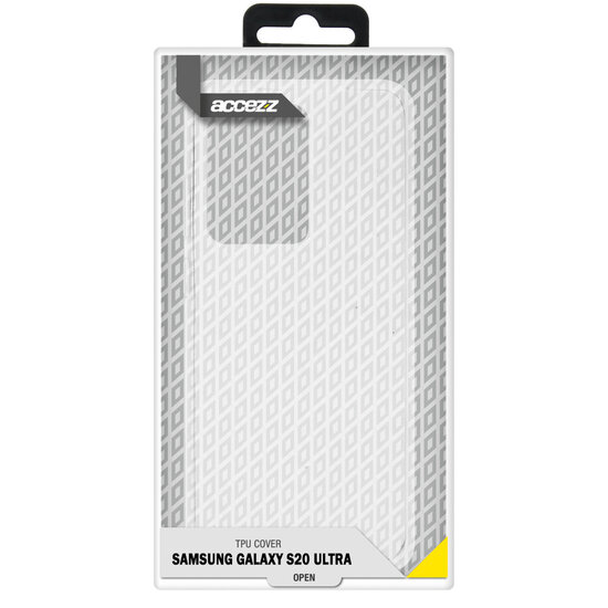 Accezz - Backcover voor Samsung Galaxy S20 Ultra - Transparent