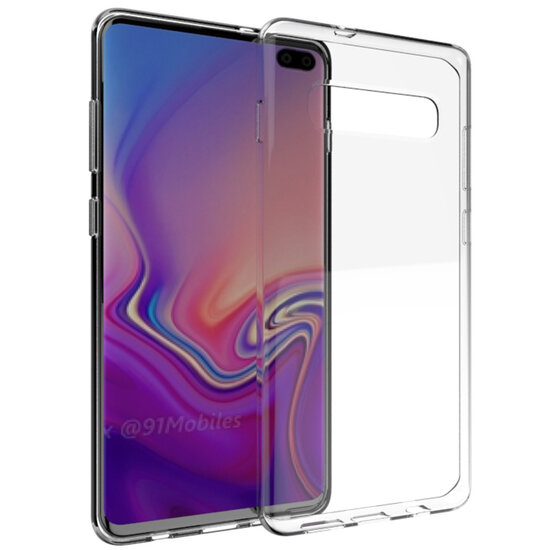 Accezz - Backcover voor Samsung Galaxy S10 Plus - Transparent