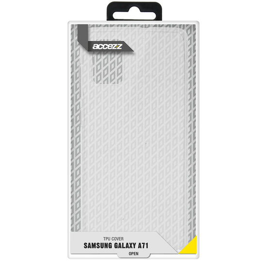 Accezz - Backcover voor Samsung Galaxy A71 - Transparent