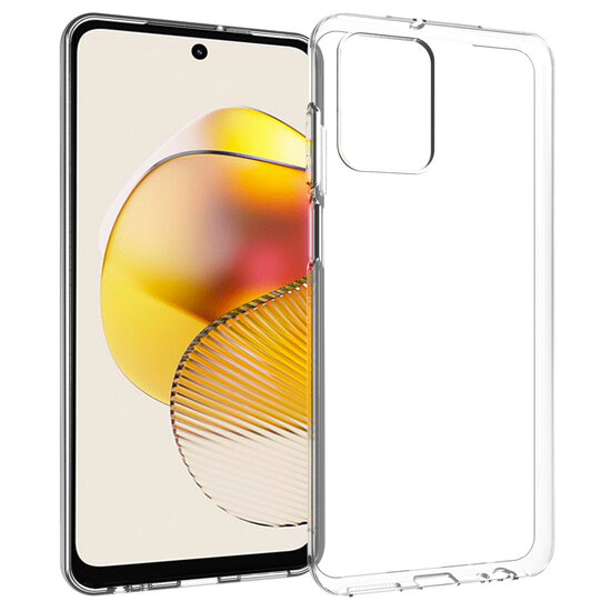 Accezz - Backcover voor Motorola Moto G73 - Transparent