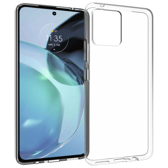 Accezz - Backcover voor Motorola Moto G72 - Transparent