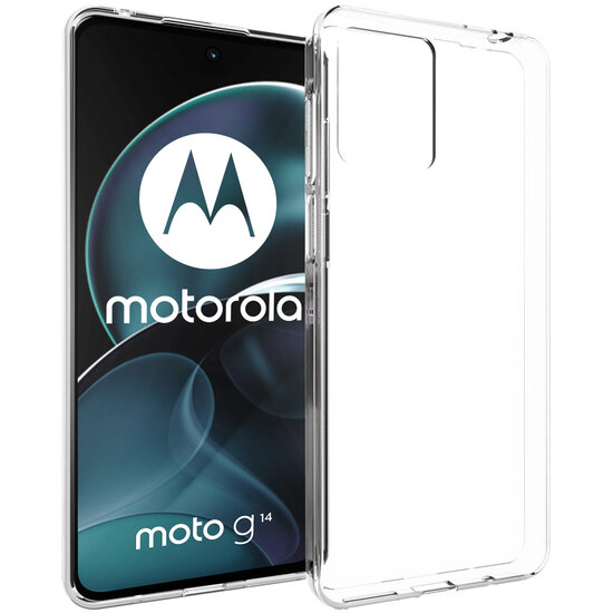 Accezz - Backcover voor Motorola Moto G14 - Transparent