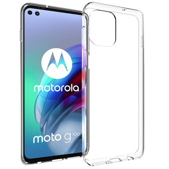 Accezz - Backcover voor Motorola Moto G100 - Transparent