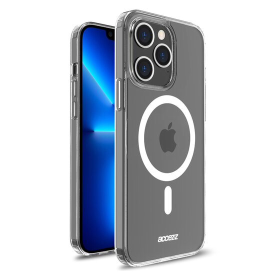 Accezz - Backcover met MagSafe voor Apple iPhone 13 Pro Max - Transparent