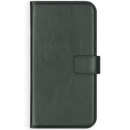 Selencia - Genuine Leather Bookcase voor Samsung Galaxy S21 - Green