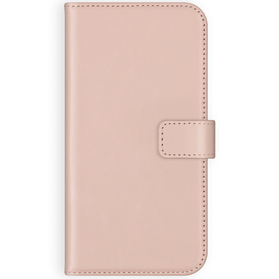 Selencia - Genuine Leather Bookcase voor Samsung Galaxy S20 FE - Dusty Pink