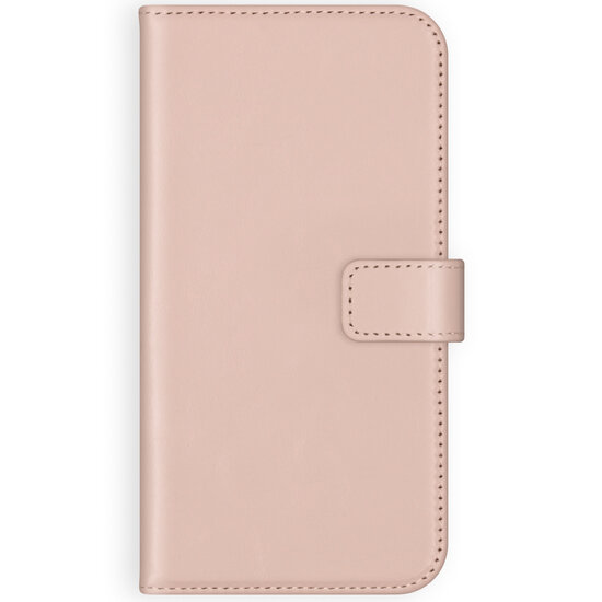 Selencia - Genuine Leather Bookcase voor Samsung Galaxy A72 - Dusty Pink