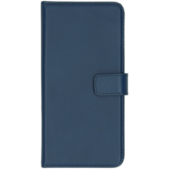 Selencia - Genuine Leather Bookcase voor Samsung Galaxy A51 - Blue