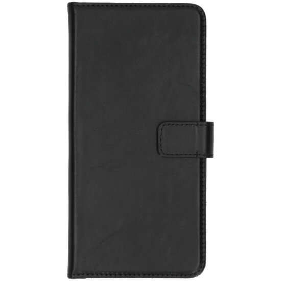 Selencia - Genuine Leather Bookcase voor Samsung Galaxy A51 - Black