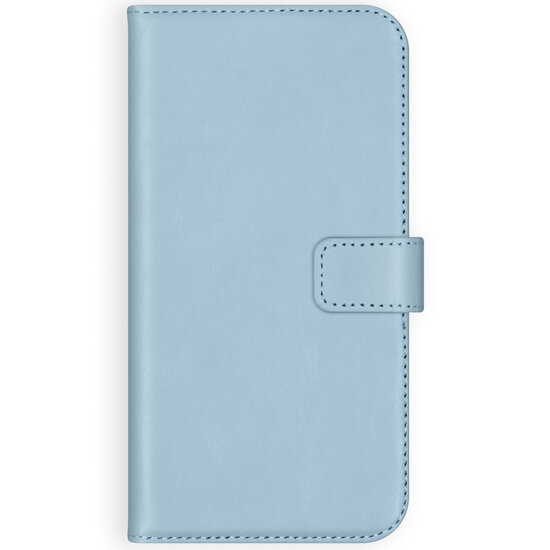 Selencia - Genuine Leather Bookcase voor Samsung Galaxy A51 - Air Blue