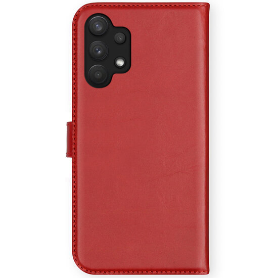 Selencia - Genuine Leather Bookcase voor Samsung Galaxy A32 (4G) - Red
