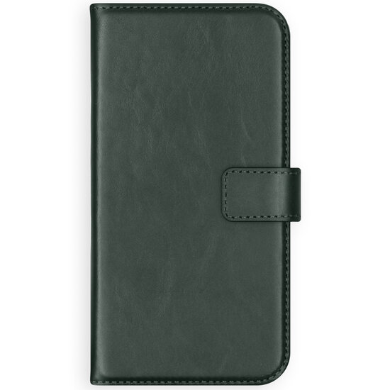 Selencia - Genuine Leather Bookcase voor Samsung Galaxy A21s - Green