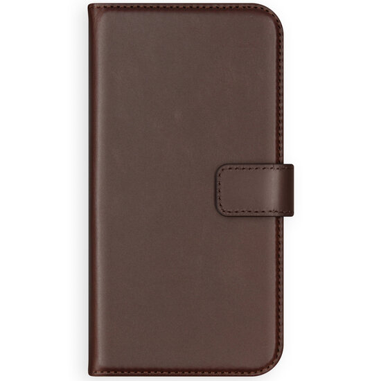 Selencia - Genuine Leather Bookcase voor Apple iPhone 8 Plus / 7 Plus - Brown