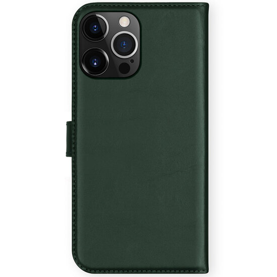 Selencia - Genuine Leather Bookcase voor Apple iPhone 13 Pro Max - Green