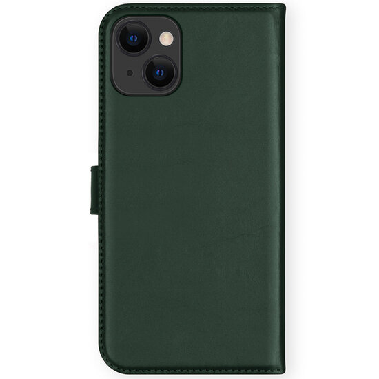 Selencia - Genuine Leather Bookcase voor Apple iPhone 13 Mini - Green