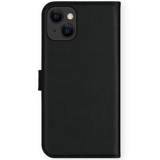 Selencia - Genuine Leather Bookcase voor Apple iPhone 13 Mini - Black