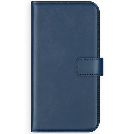 Selencia - Genuine Leather Bookcase voor Apple iPhone 11 Pro Max - Blue