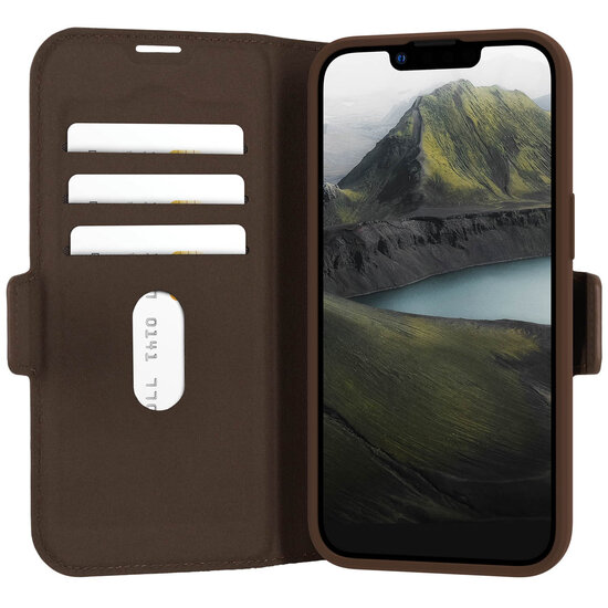 dbramante1928 - Oslo Pro Bookcase voor Apple iPhone 16e - Dark Tan