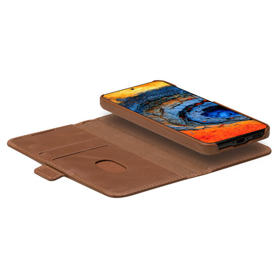 dbramante1928 - Lynge Bookcase voor Samsung Galaxy A56 - Tan