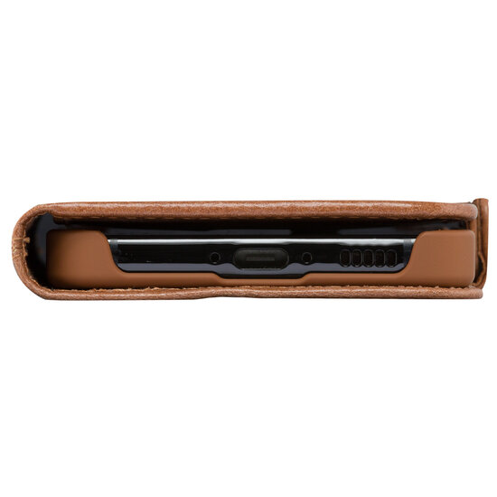 dbramante1928 - Copenhagen Bookcase voor Samsung Galaxy S24 Plus - Tan