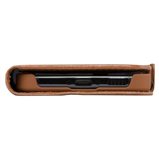 dbramante1928 - Copenhagen Bookcase voor Samsung Galaxy S24 - Tan