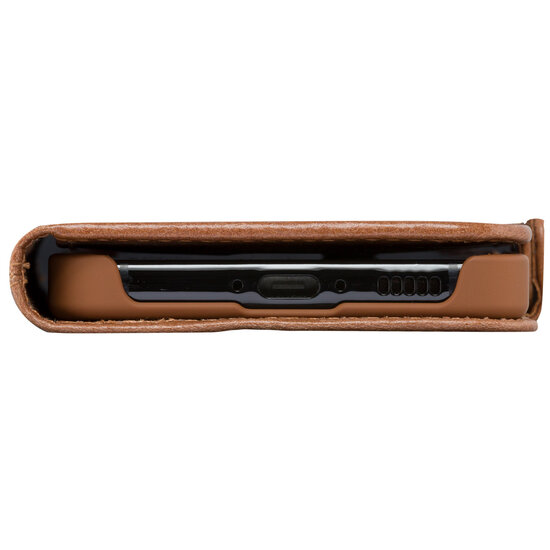 dbramante1928 - Copenhagen Bookcase voor Samsung Galaxy A55 - Tan