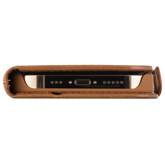dbramante1928 - Copenhagen Bookcase voor Apple iPhone 15 Pro - Brown