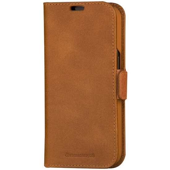 dbramante1928 - Copenhagen Bookcase voor Apple iPhone 15 - Brown