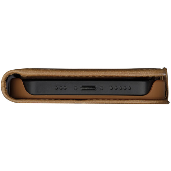 dbramante1928 - Copenhagen Bookcase voor Apple iPhone 14 - Brown