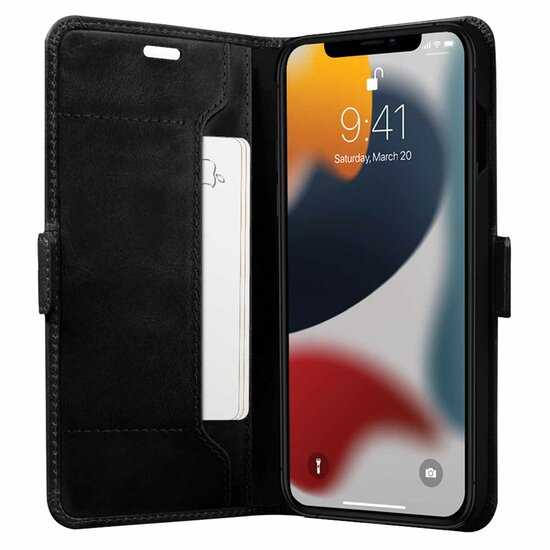 dbramante1928 - Copenhagen Bookcase voor Apple iPhone 13 - Black