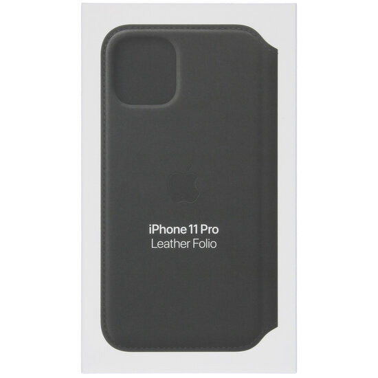 Apple - Leather Folio Bookcase voor Apple iPhone 11 Pro - Black