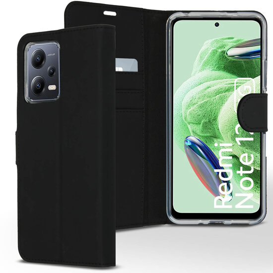 Accezz - Wallet Softcase Bookcase voor Xiaomi Redmi Note 12 / POCO X5 5G - Black