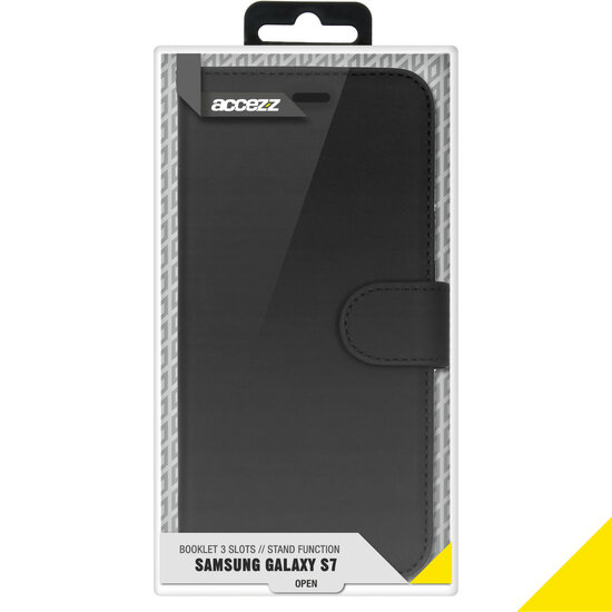 Accezz - Wallet Softcase Bookcase voor Samsung Galaxy S7 - Black