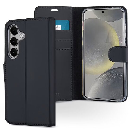 Accezz - Wallet Softcase Bookcase voor Samsung Galaxy S25 - Black