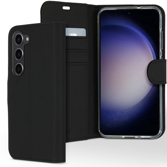 Accezz - Wallet Softcase Bookcase voor Samsung Galaxy S23 - Black