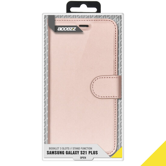Accezz - Wallet Softcase Bookcase voor Samsung Galaxy S21 Plus - Rose Gold