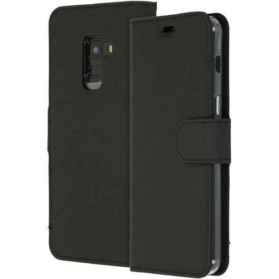 Accezz - Wallet Softcase Bookcase voor Samsung Galaxy A8 (2018) - Black