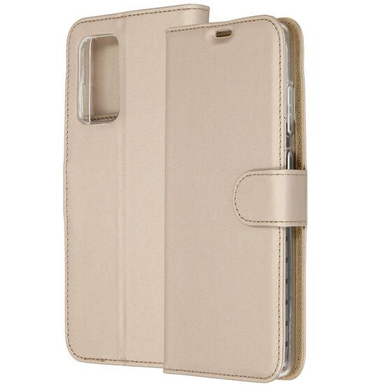 Accezz - Wallet Softcase Bookcase voor Samsung Galaxy A72 - Gold