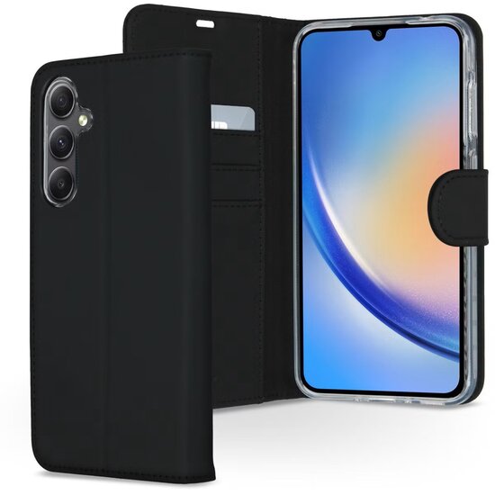 Accezz - Wallet Softcase Bookcase voor Samsung Galaxy A35 - Black